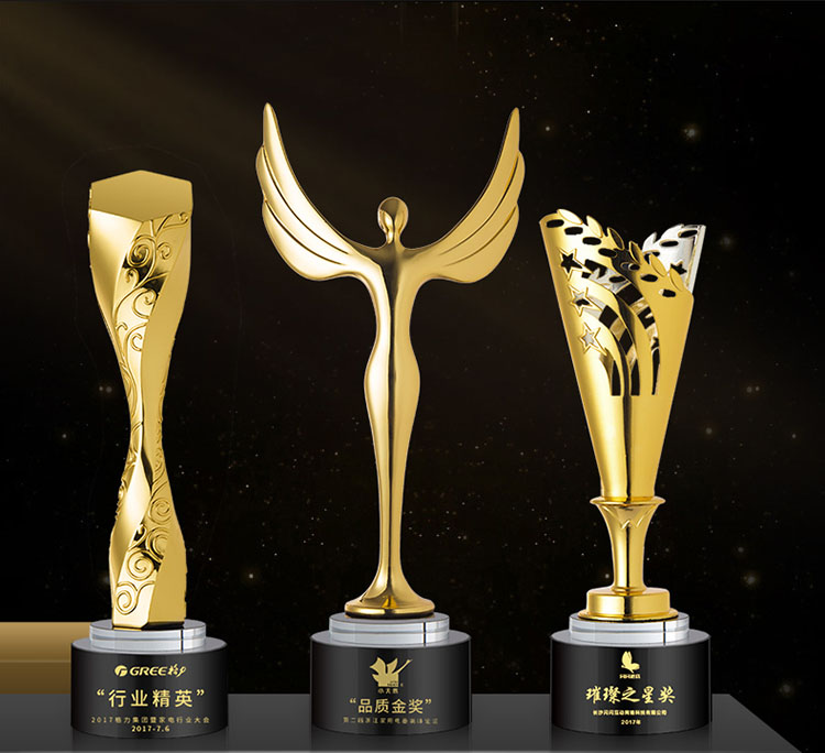 【中國銀行+萬科地產(chǎn)】金屬獎杯定制案例